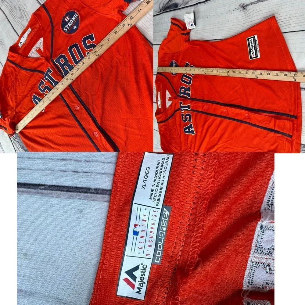 NWT! Jose Altuve Houston Astros 2017 World Series Jersey Majestic womens XL - Image 2