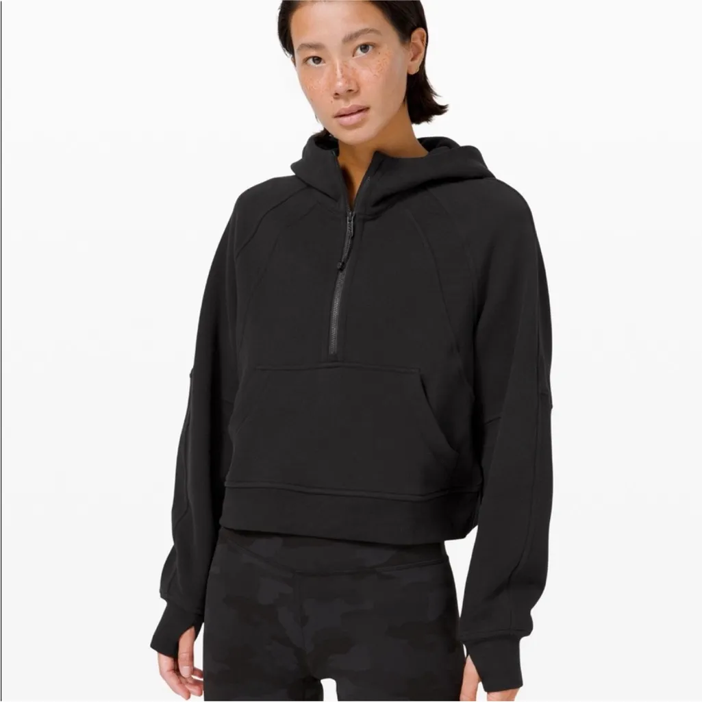 Lululemon Black Scuba Oversized Half-Zip Hoodie M/L - Image 3
