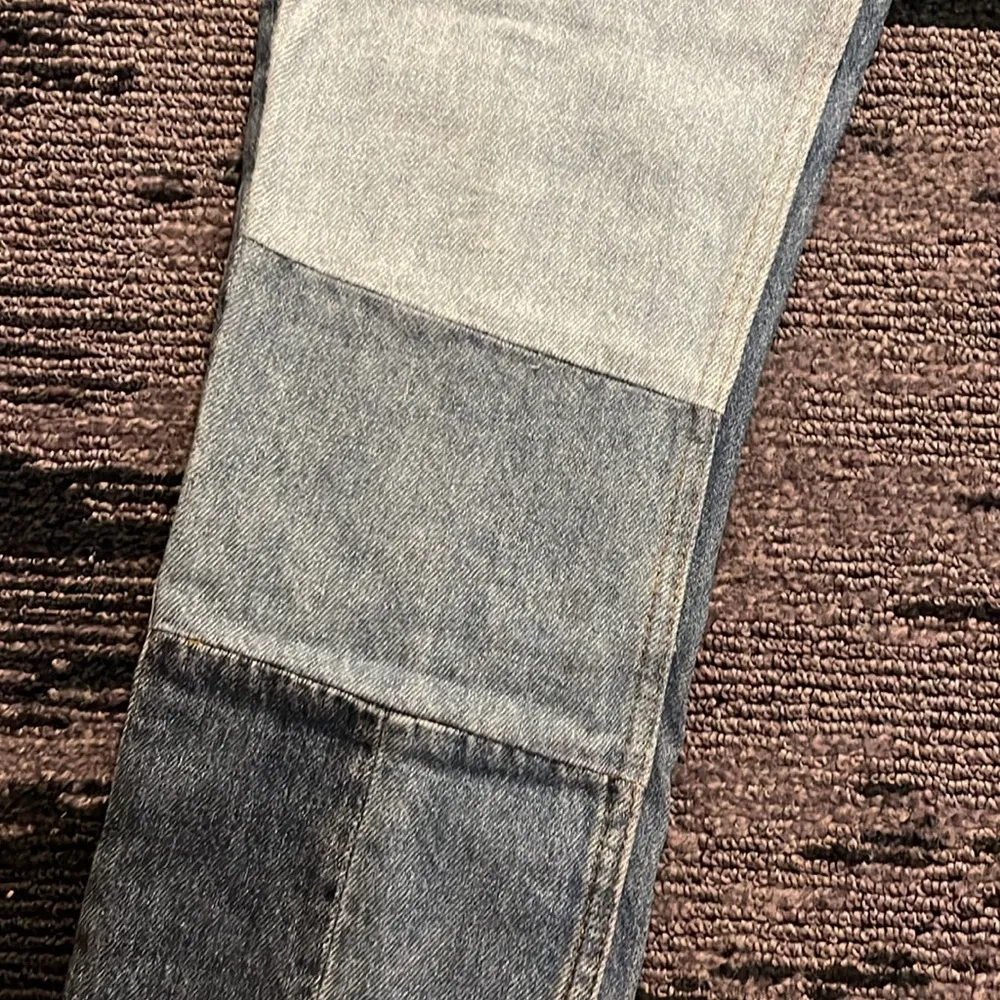 Sandro  Paris Patchwork Blue Jeans - Image 3