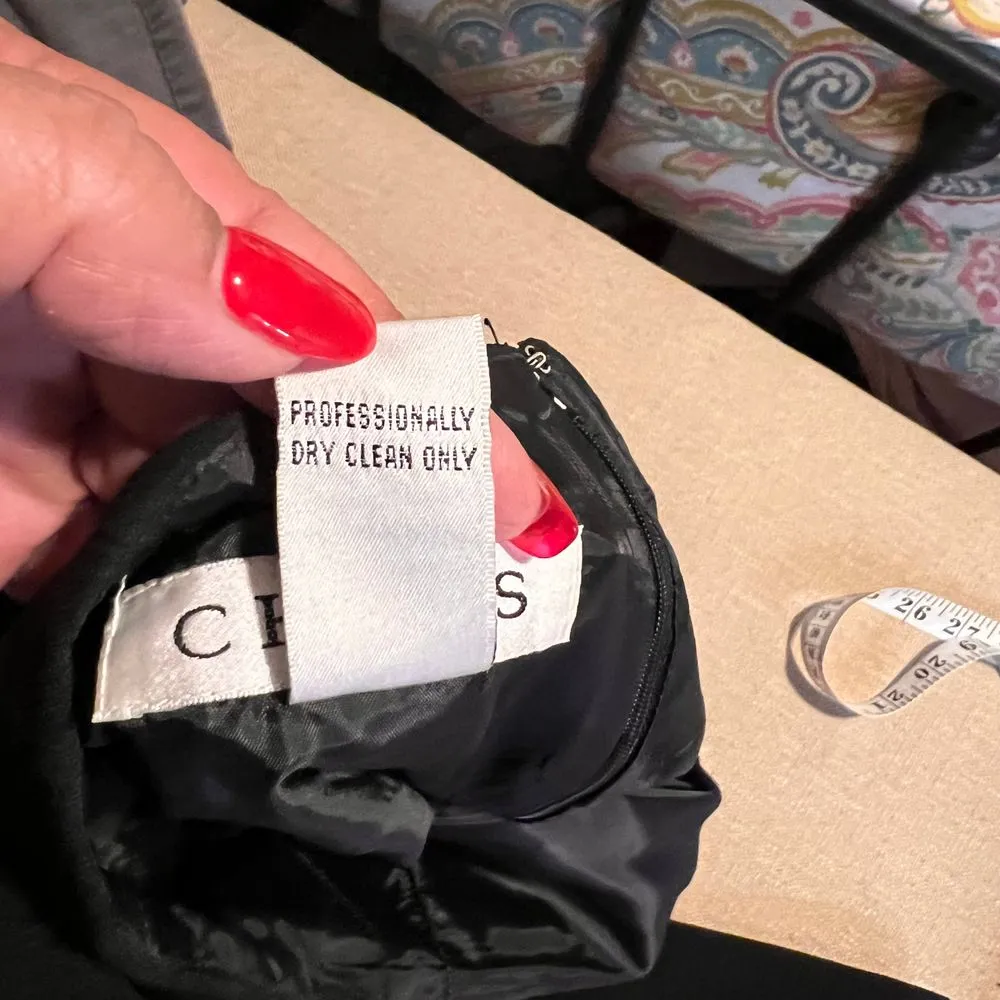 Chaus Vintage Black Maxi‎ Skirt with Belt Women's Formal Wear Long Flowy Bottom - Image 7