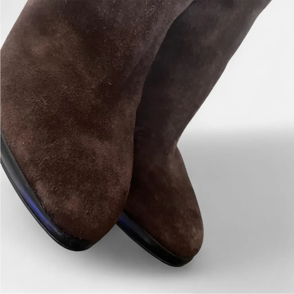 Giuseppe Zanotti Leather Suede Thigh High Stilleto Brown Boots in EU 36 US 6 - Image 5