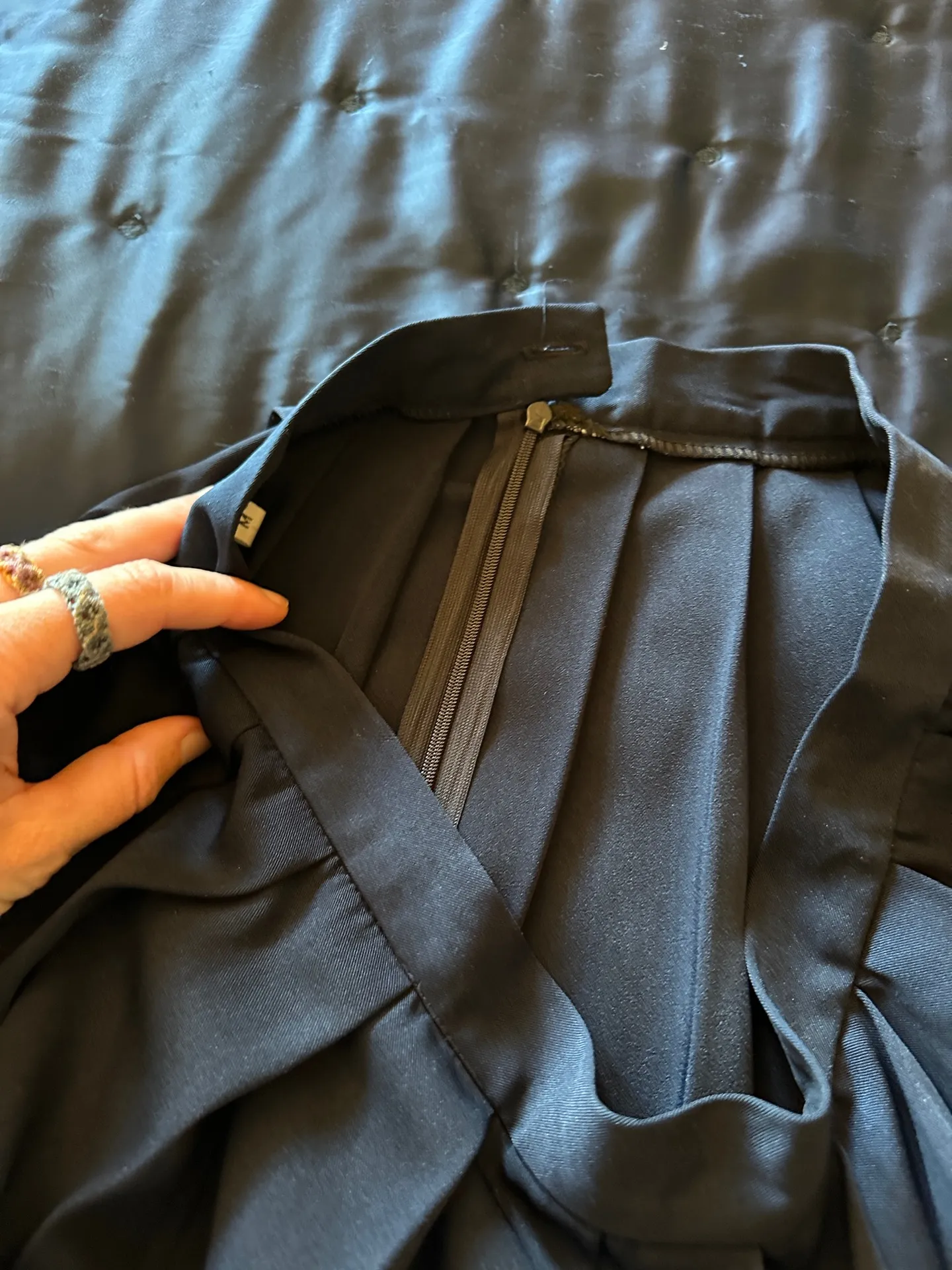 Adorable Schoolgirl Pleated Skirt Mini Blue - Image 4