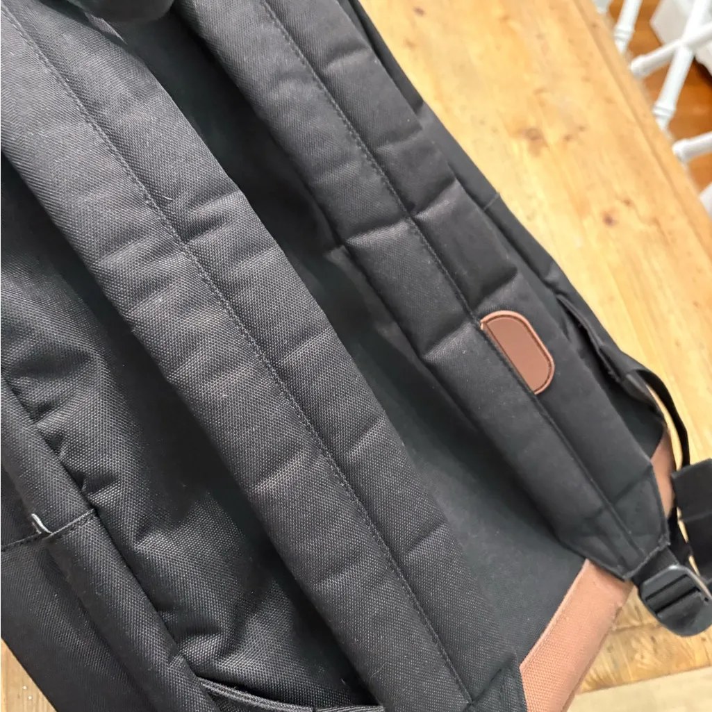 Herschel Supply Company Black and Tan Backpack - Image 4