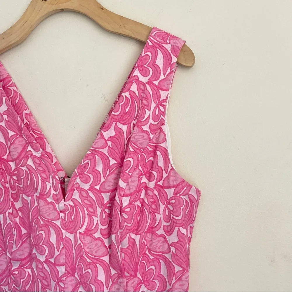 Maeve Claribel Jacquard Floral Pink Dress sz 8 - Image 4