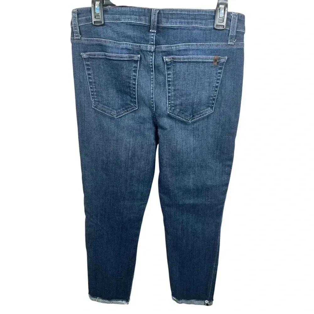 Joe's Ella Straight Dark Wash Ankle Length Distressed Cuff‎ - Image 2