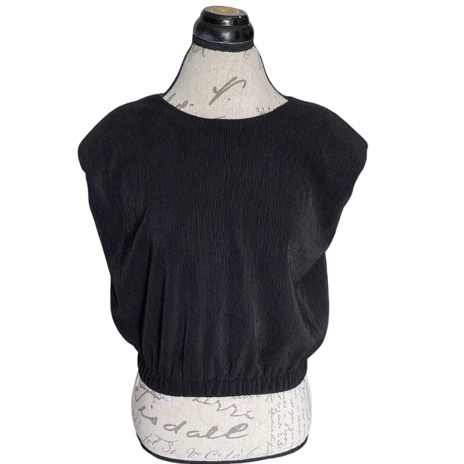 Maeve By Anthropologie Womens Top Sz Small Short Sleeve Futuristic Cyberpunk - Image 2