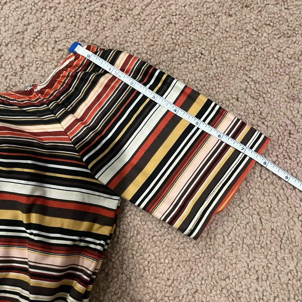 Woman's MARCI multicolor stripe off - Image 7