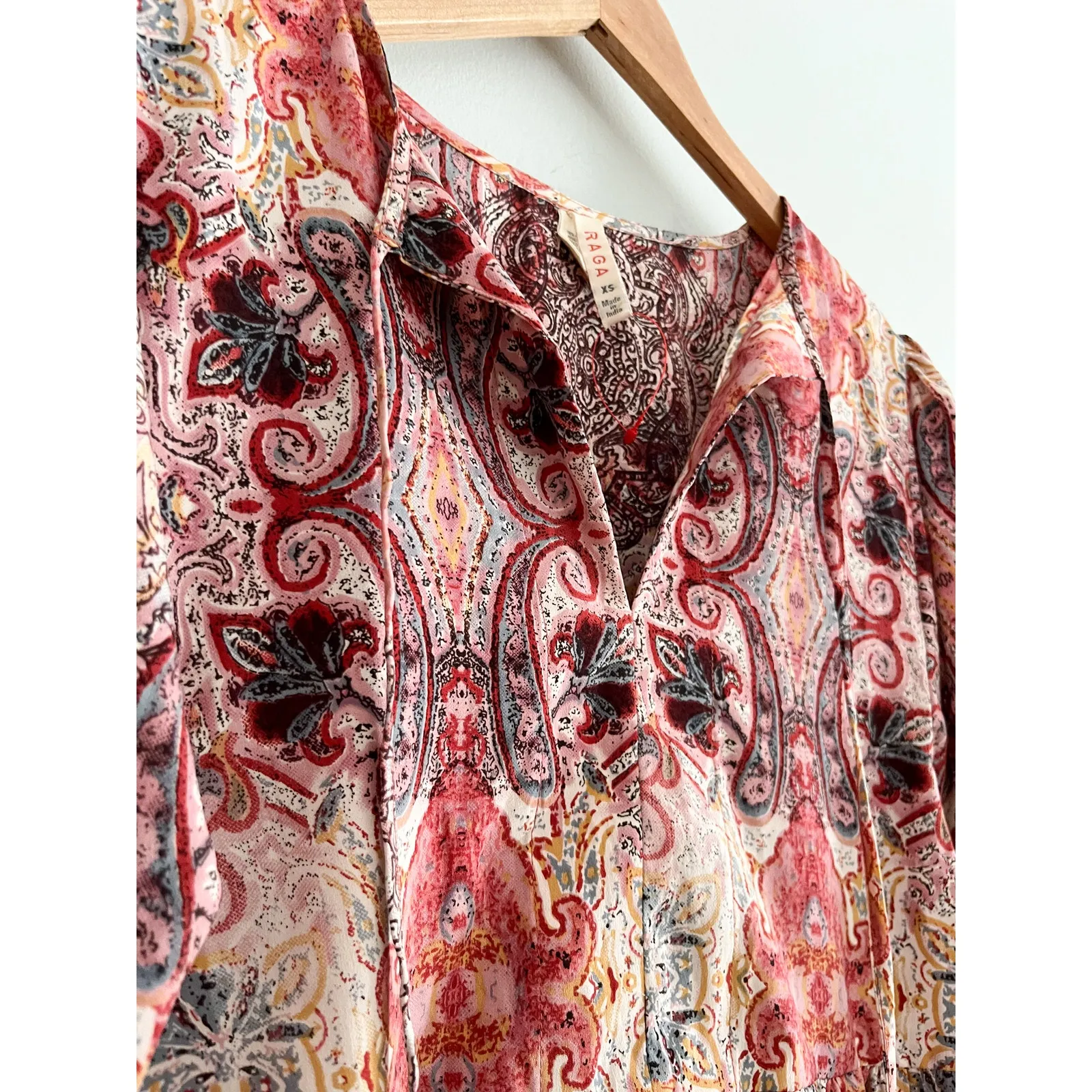 Anthropologie | Raga | Evalona Paisley Blouse | Sz XS - Image 3