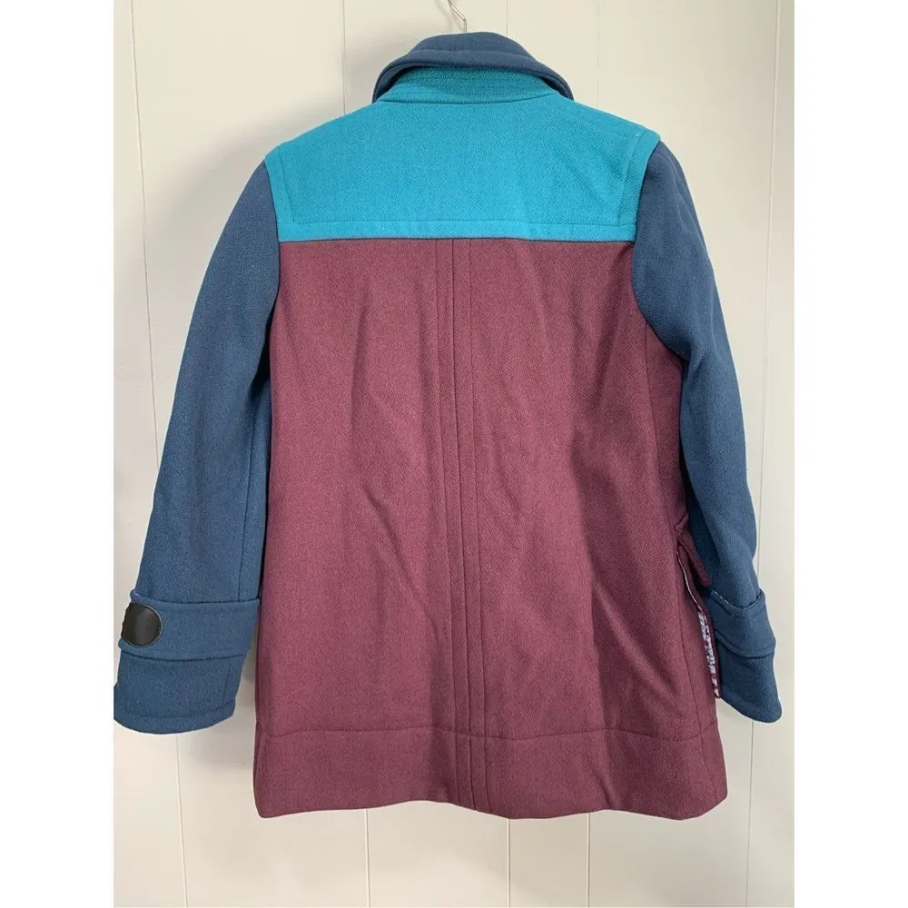 Marc Jacobs Wool Toggle Colorblock Coat Small - Image 2