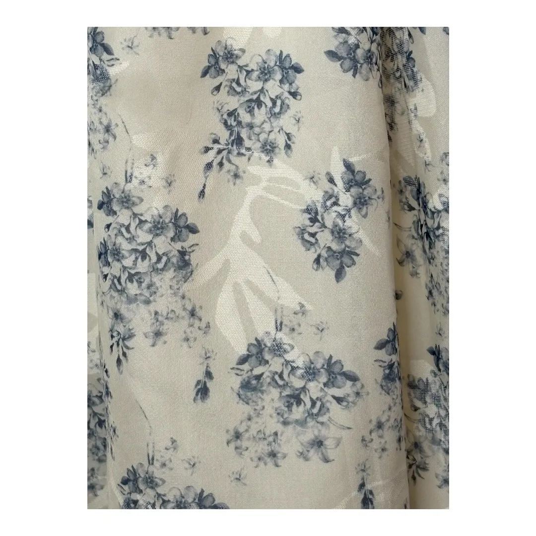 Cotton‎ Candy LA Strapless Floral Dress Mini Babydoll Cream Blue Size Small - Image 4