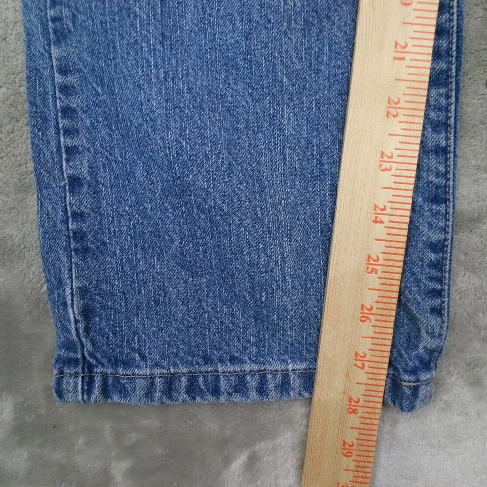 TOMMY HILFIGER Women's Blue Boyfriend Denim Jeans Mid-Rise‎ size 30 - Image 3