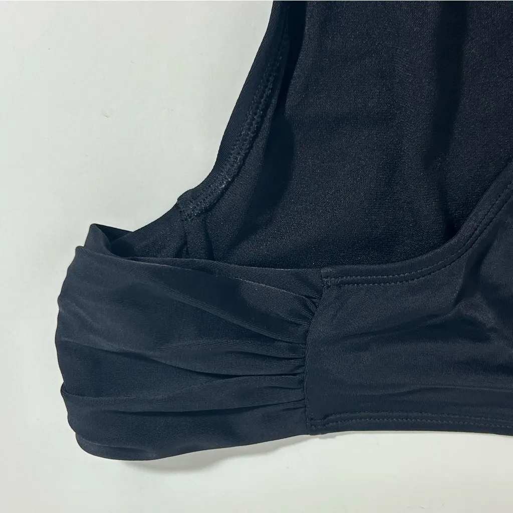Athleta Shirred Black Swim Bottom Size L - Image 5