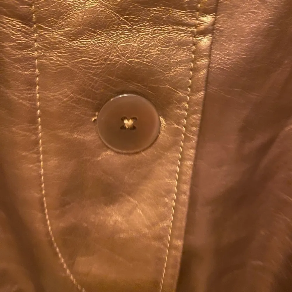 COPPER FAUX LEATHER JACKET SIZE L - Image 3