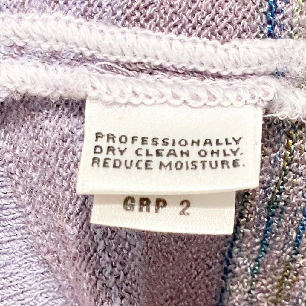 St John Size P/Small Multi Color‎ V Neck Sleeveless Sweater Vest Knit Top - Image 4