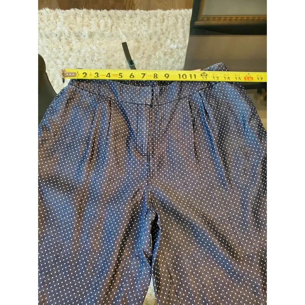 Chico's Women's Blue Cotton Ultimate Fit Comfort Waist Bermuda Shorts Size 2 - Image 11