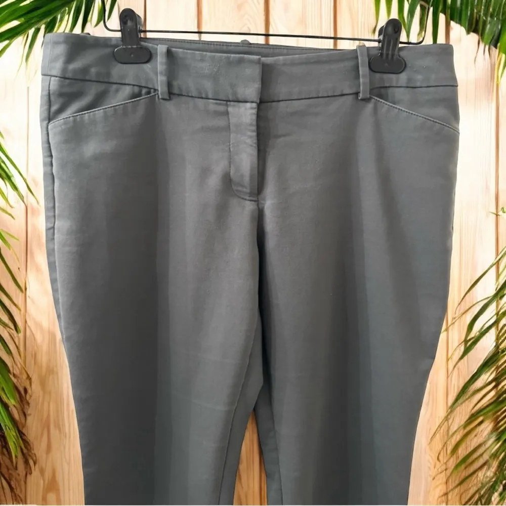 MOSSIMO Modern Flare Stretchy Gray Dress Pants - Image 3