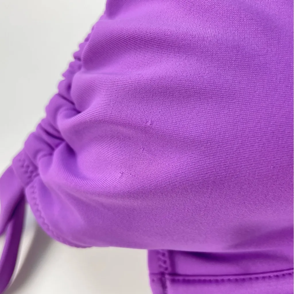 Shade &‎ Shore Bikini Top 36DD Underwire Purple Strappy Swim Tunneled Neckline - Image 4