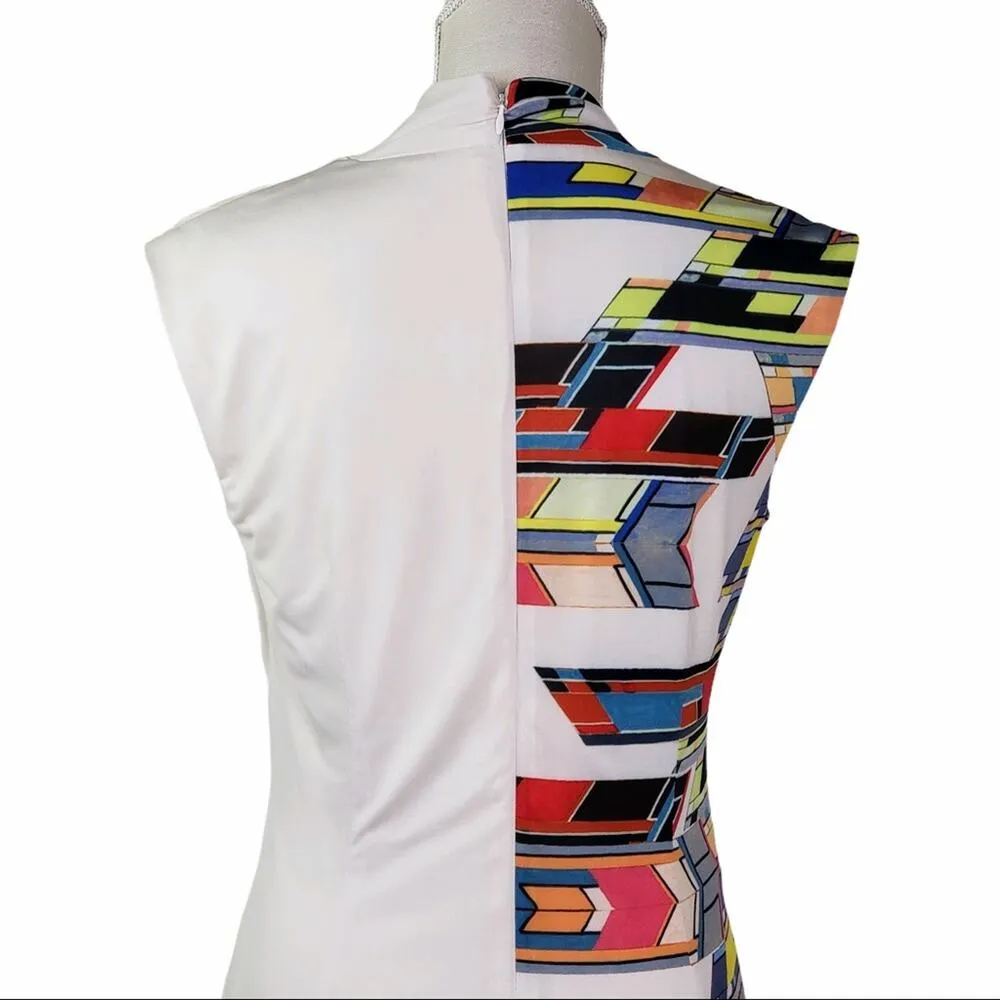 Phoebe Couture Sleeveless Cowl Neck Sheath Dress  Size 8 - Image 5