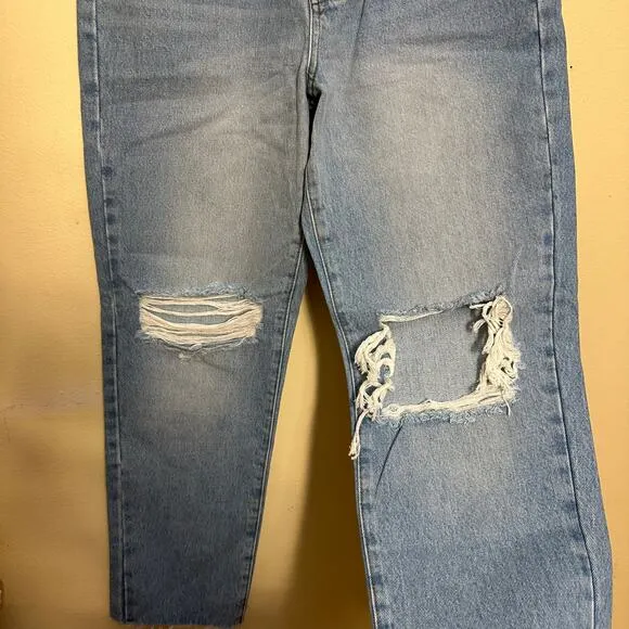 Urban Outfitters BDG Slim‎ Straight Denim Jeans Size 28 High Waisted Distress - Image 7