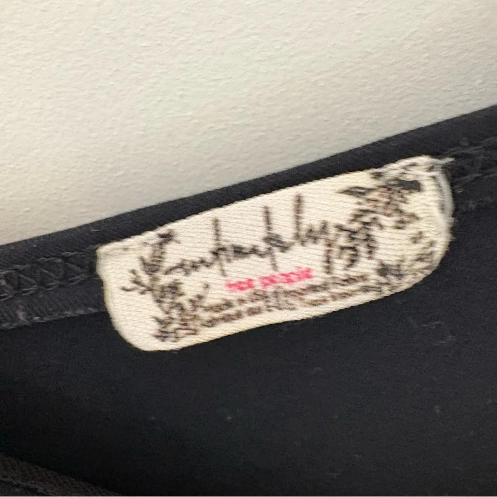 Free People Asymmetrical Abbie Bodysuit Black. Size Medium. - Image 4