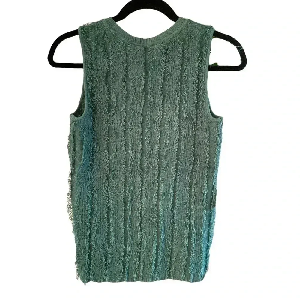 Current Air Green Sleeveless Knit Tank - Image 3