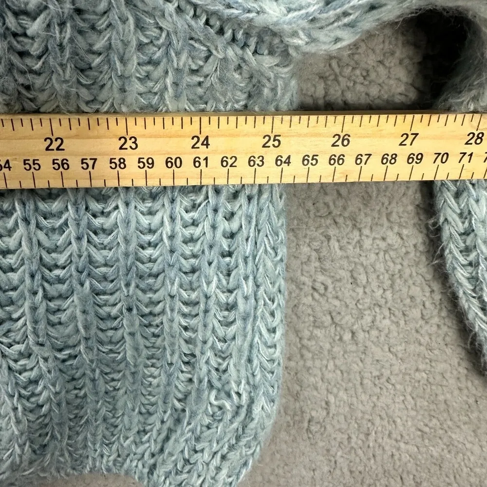 Kimchi Blue Sweater Women M Blue Crochet Pullover Soft‎ Girl Cottagecore Boho - Image 4