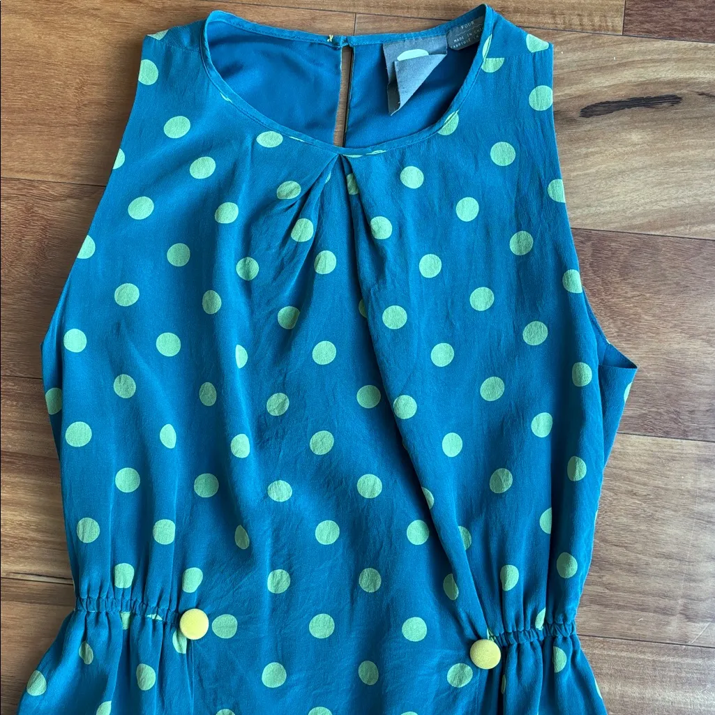 Anthropologie silk dress - Image 3