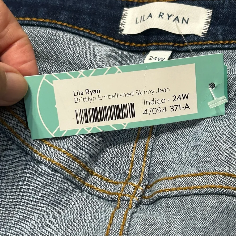 Brittlyn Embellished Skinny Jean - 24W - Image 5