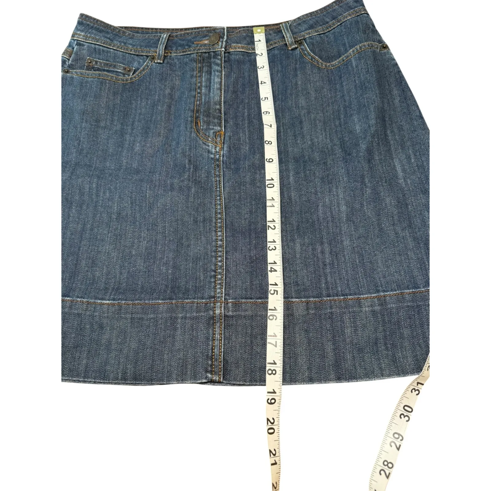 Boden Denim Skirt‎ Women's Blue Mini A - Image 7