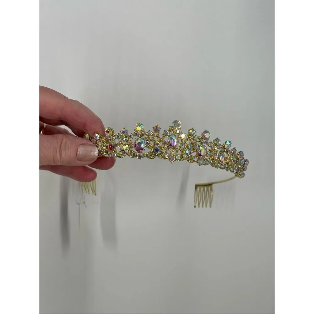 NWT Christina Collection Princess tiara. Special event Gold - Image 3