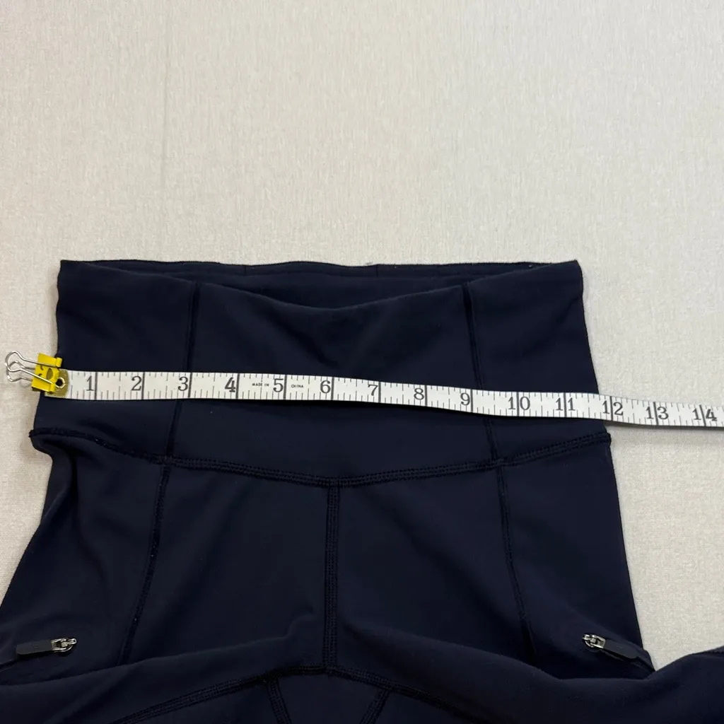 Lululemon  athletica Navy Leggings with Zipper Accents - Image 5