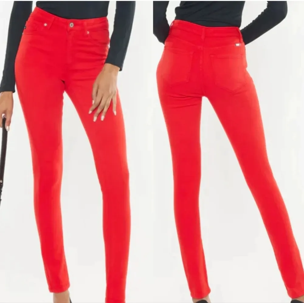 KanCan True Red Skinny 5 Pocket Jeans 25 - Image 10