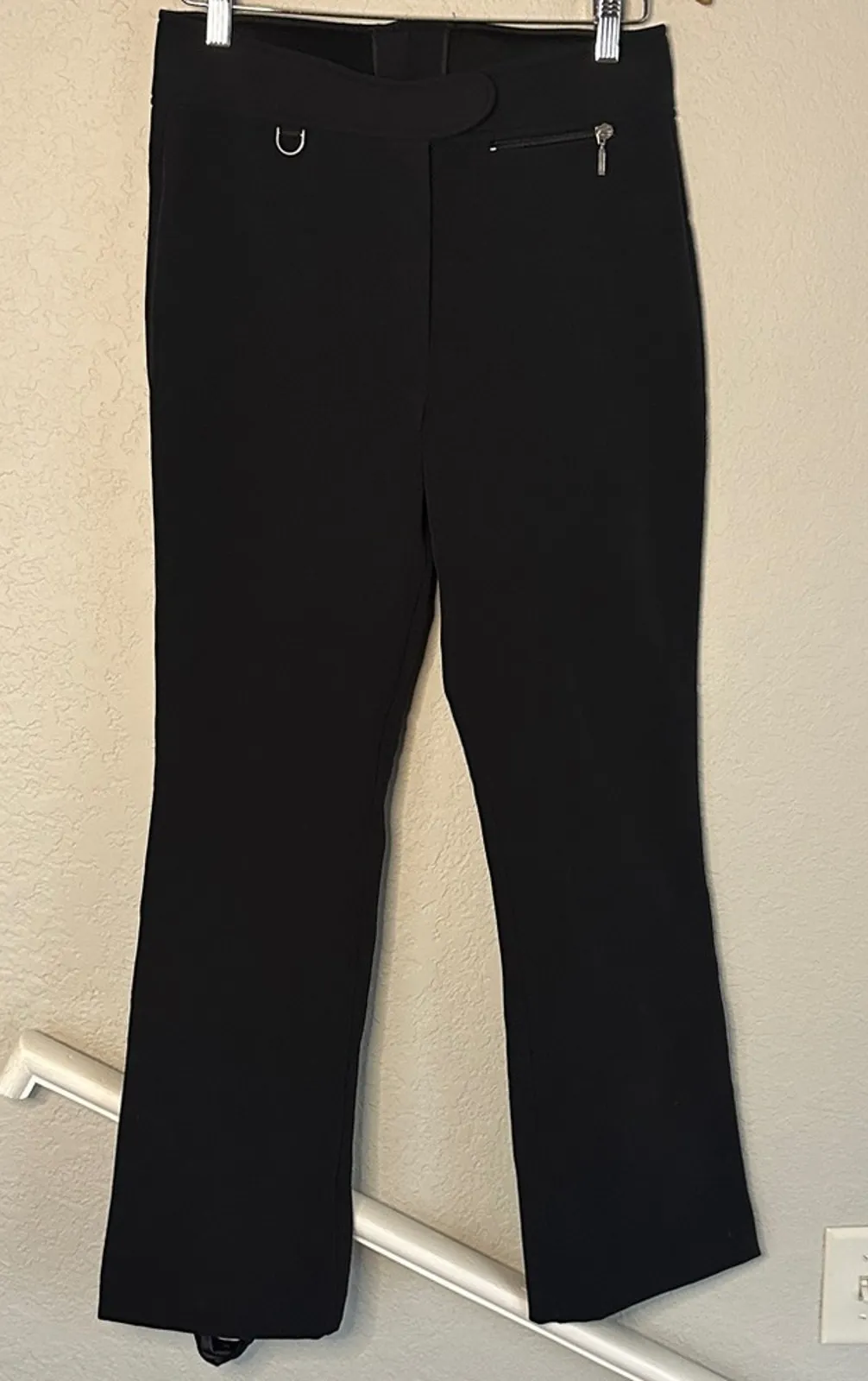 Fera Stretch Black Ski Pants 4 Way Heaven Nylon Insulated Tall Winter Snowboard Size 10 - Image 1