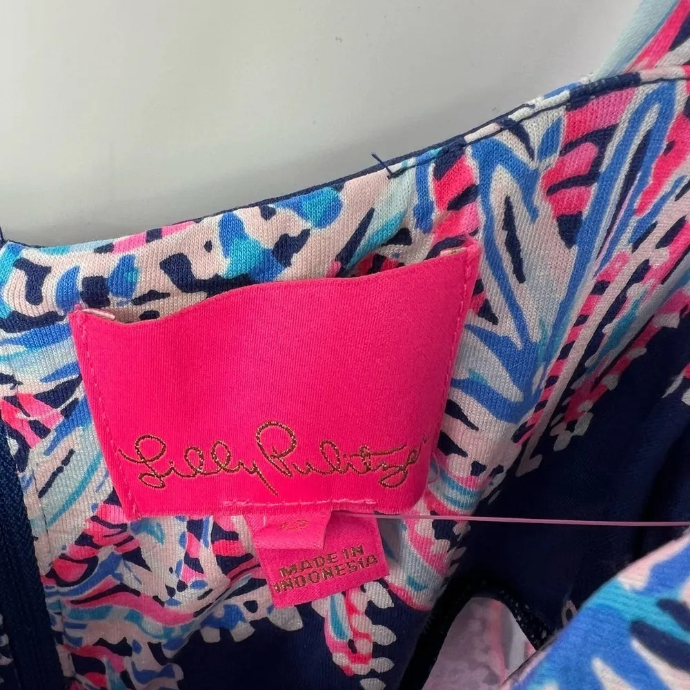 NEW Lilly Pulitzer Maui Maxi Dress in Oyster Bay Blue Miss Shell beach Size 12 - Image 7