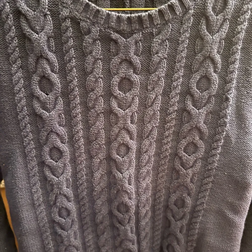 Women’s Vintage L.L. Bean Navy Blue Sweater Size Medium - Image 2