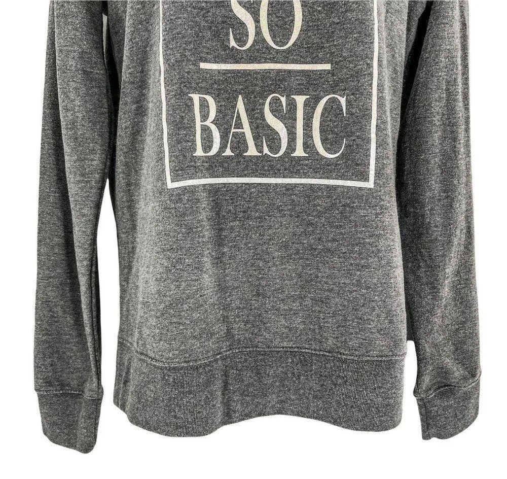 Soffe Not So Basic Graphic Long Sleeve Sweatshirt Pullover Small Grey - Image 60