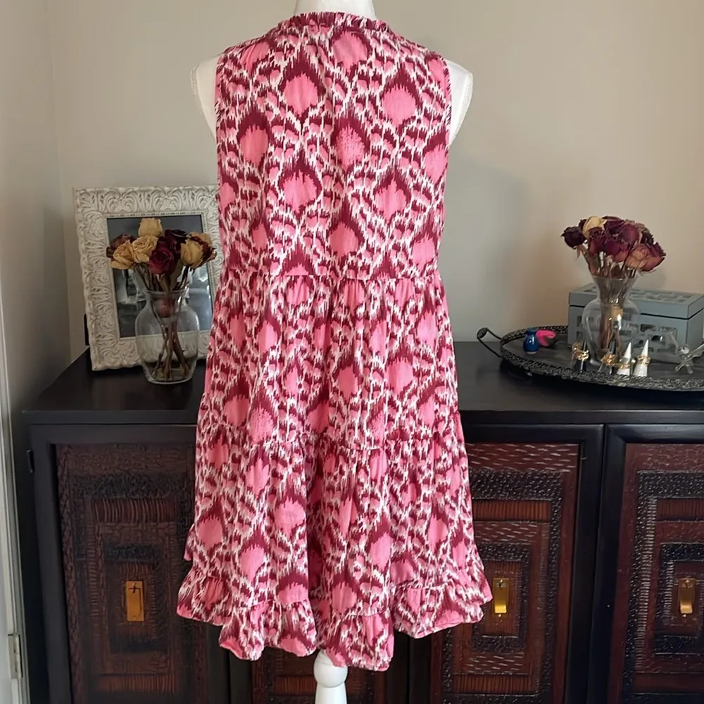 Tuckernuck Poppy Ikat Mini Salty Paloma Coverup size Small Pink - Image 3