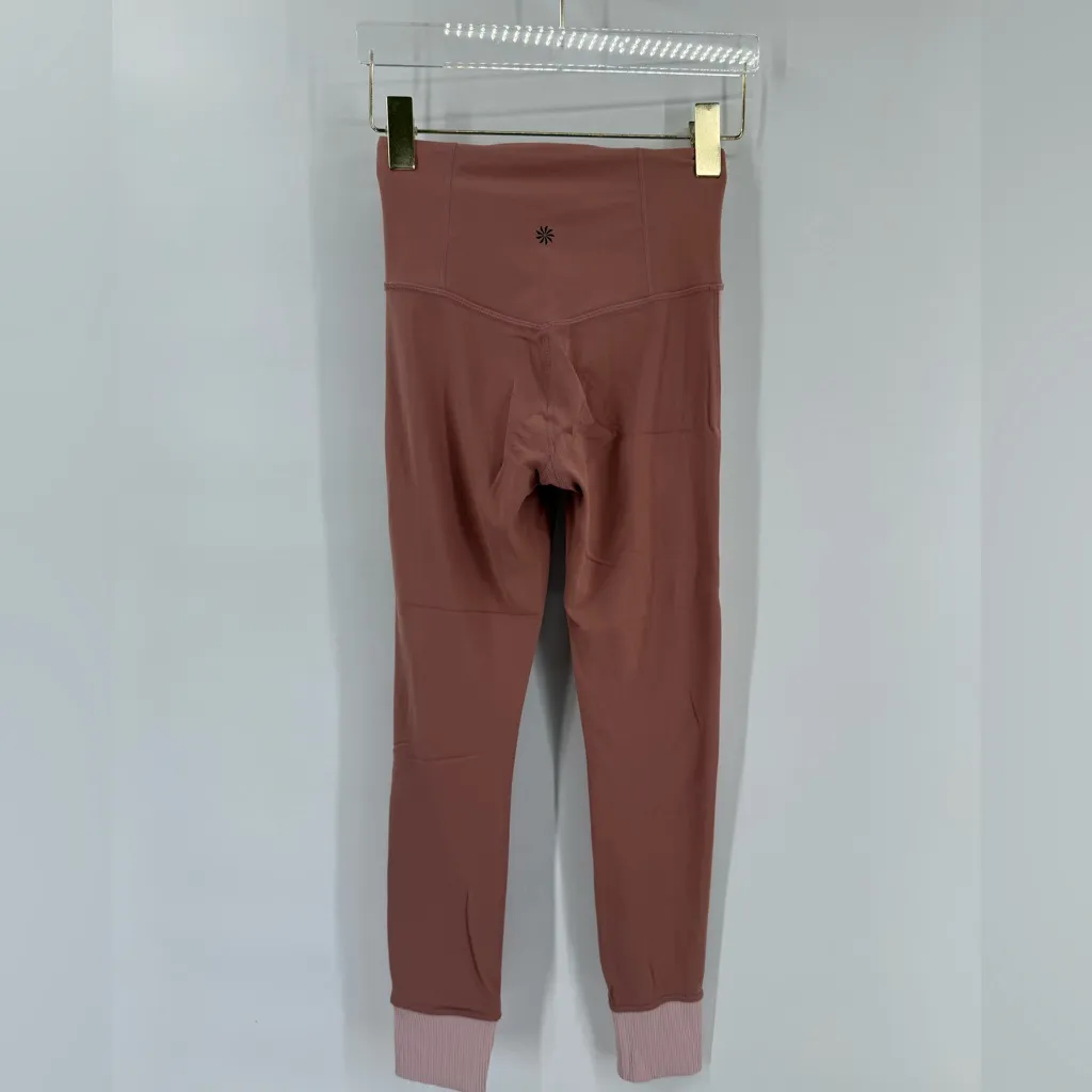 Athleta elation rib trim tight Palermo pink/ and orchid pink‎ Size xxs - Image 4