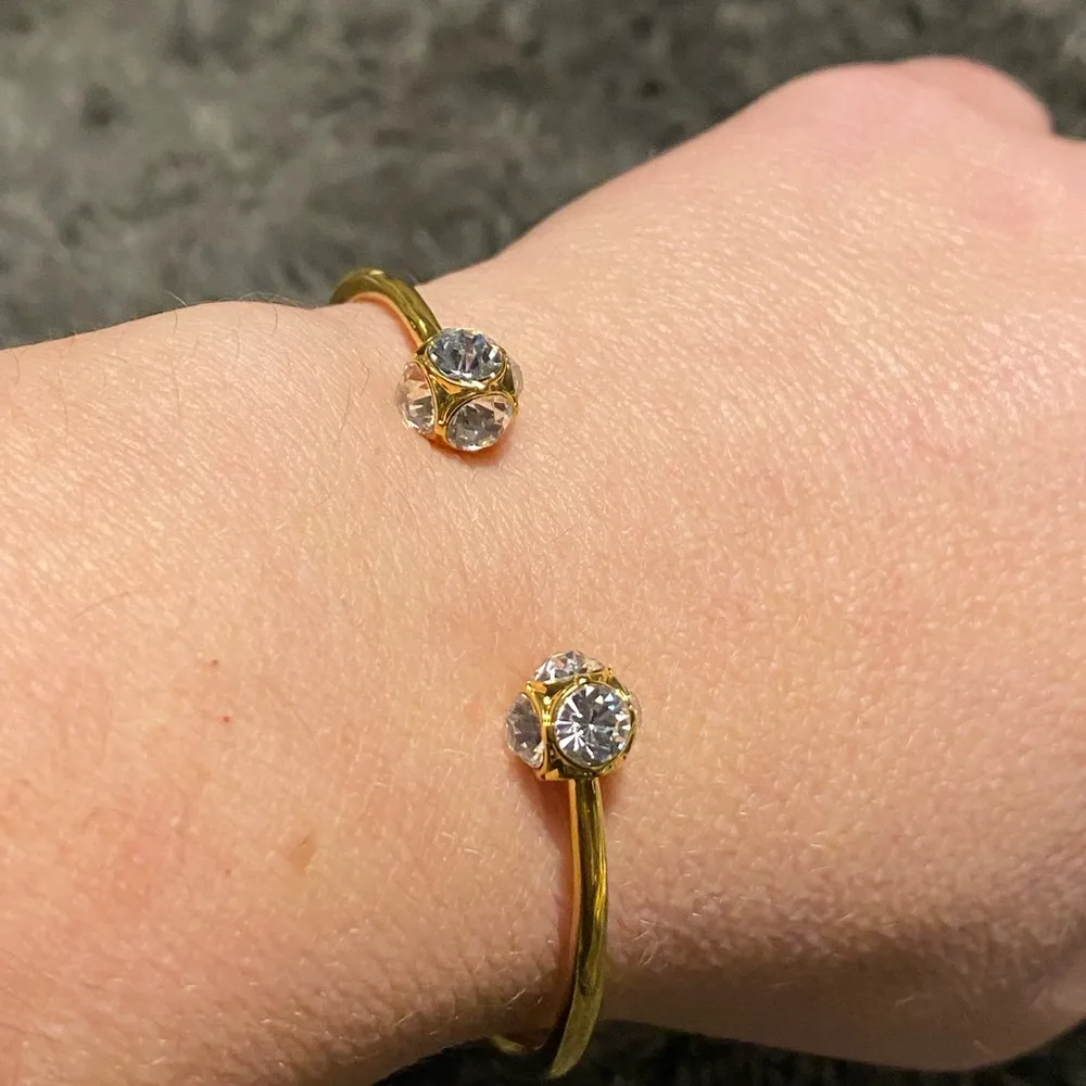 Kate spade New York Lady Marmalade Crystal open cuff hinged bangle - Image 6
