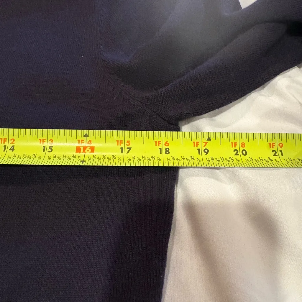 Karl Lagerfeld Paris women's cardigan pearl buttons ruffle detail lace back M - Image 11