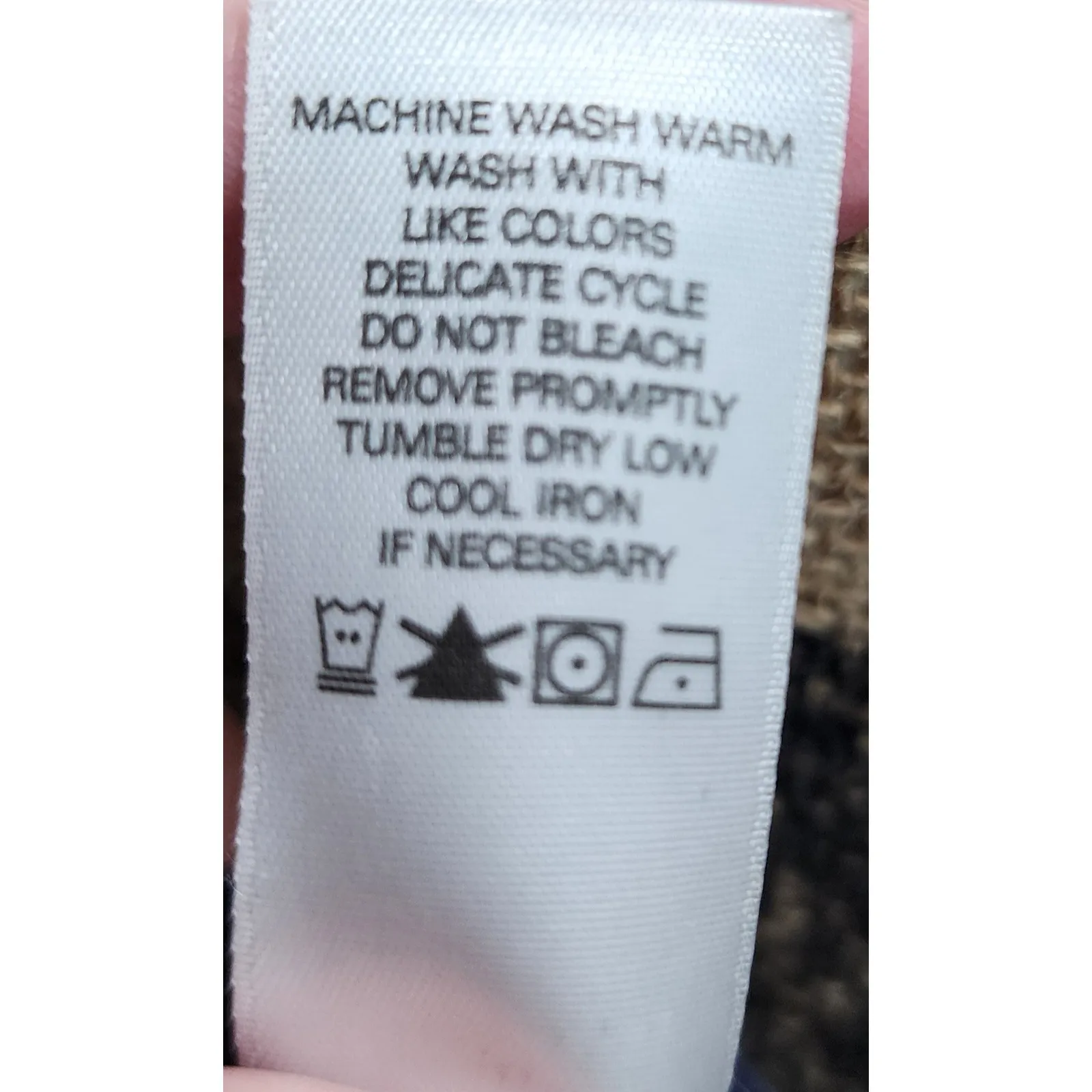 Liz & Co. Womens Medium V Neck Striped Knit Sweater‎ Pink Blue Cotton Blend - Image 5