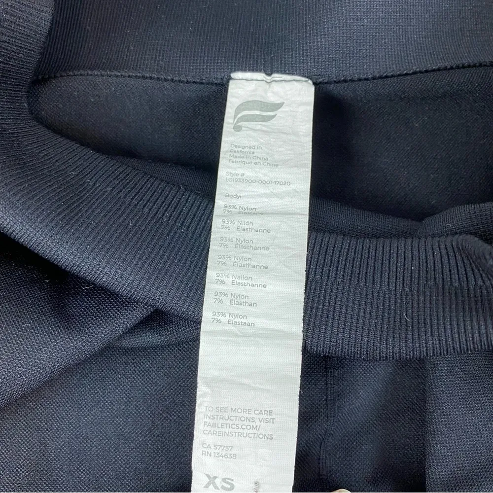 Fabletics Black Mosaic Seamless High Waist 7/8 Compression Leggings XS - Image 6