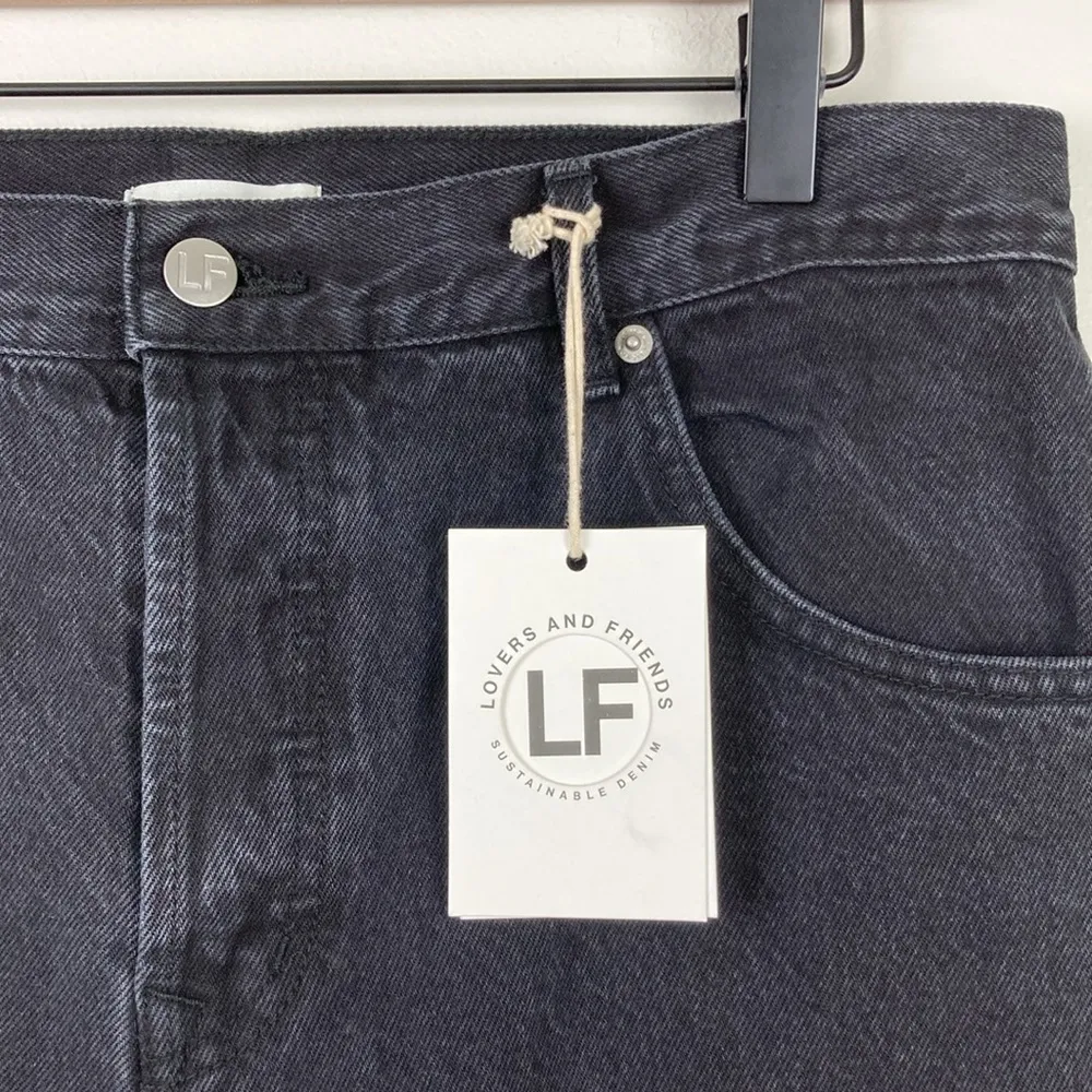Lovers and Friends Ethan Low Rise Baggy Jeans New Women’s Size 29 Black Denim - Image 5