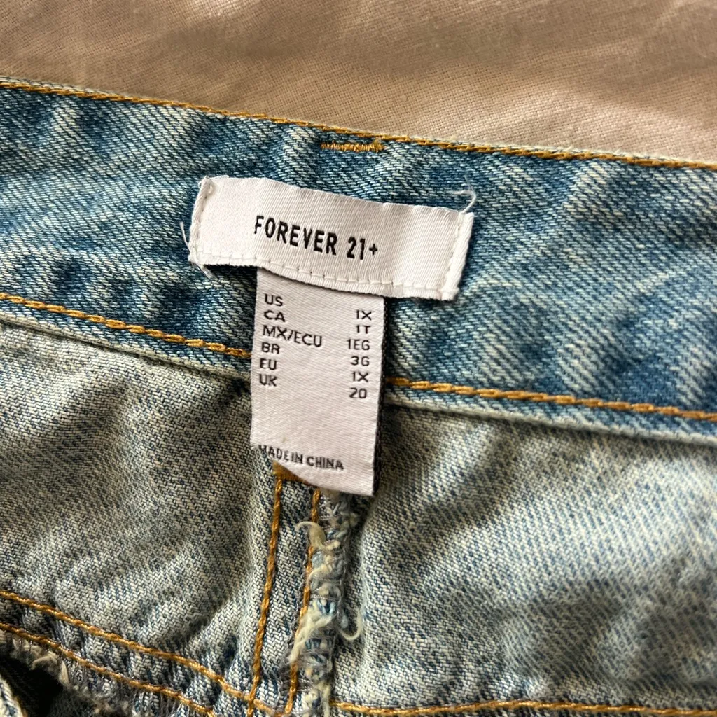 Forever 21 denim mini skirt with Dainty black bows skirt - Image 5