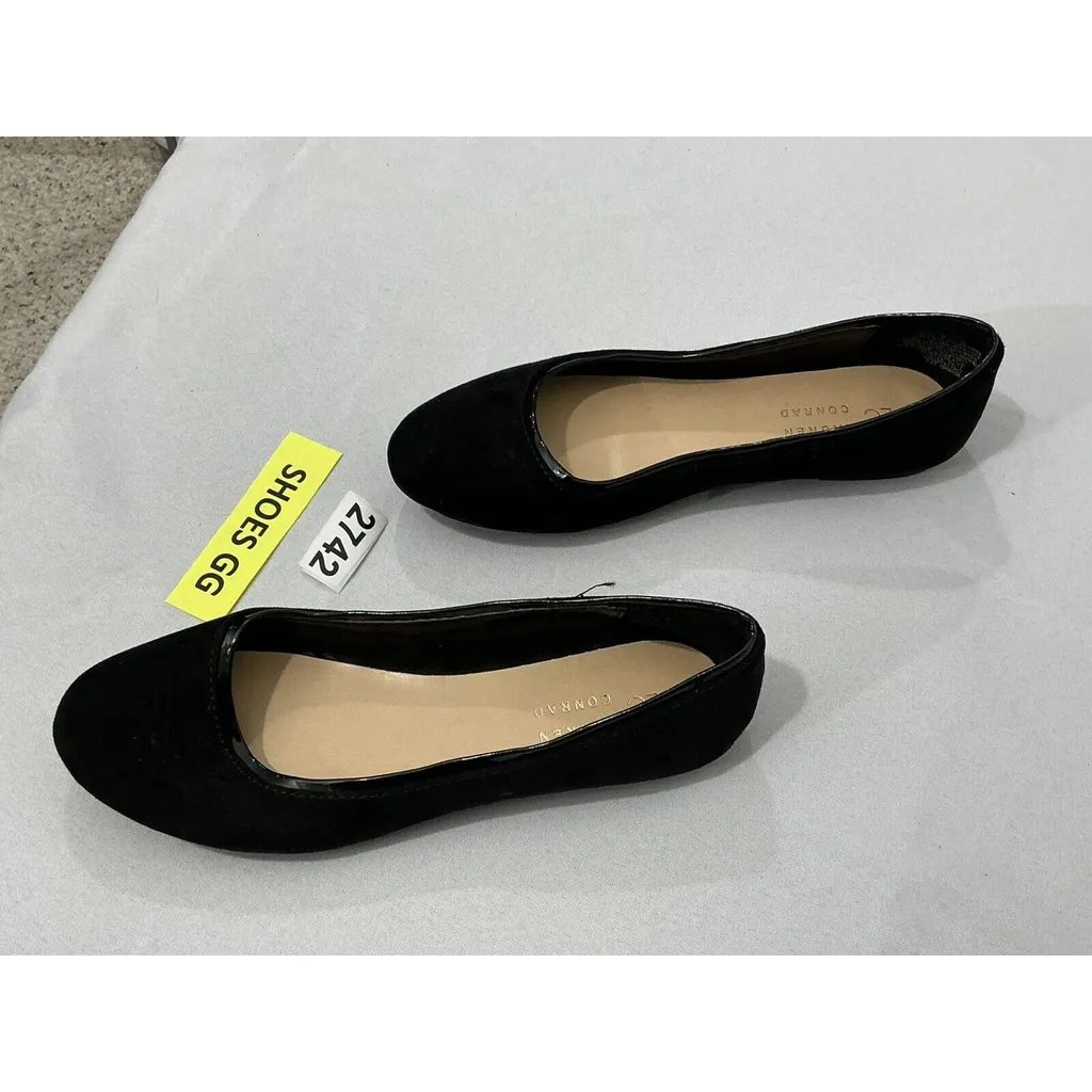 Womans Lauren Conrad Sheen Black Faux Suede 7.5 M Slip On Flat Ballet Shoe NWOT - Image 3