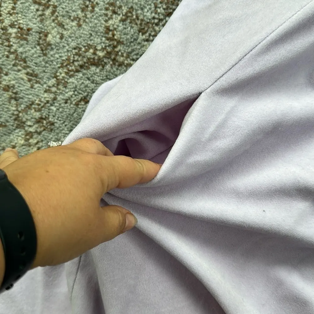 Vintage Vanity Fair Embroidered Housecoat Robe Lavender Medium - Image 6