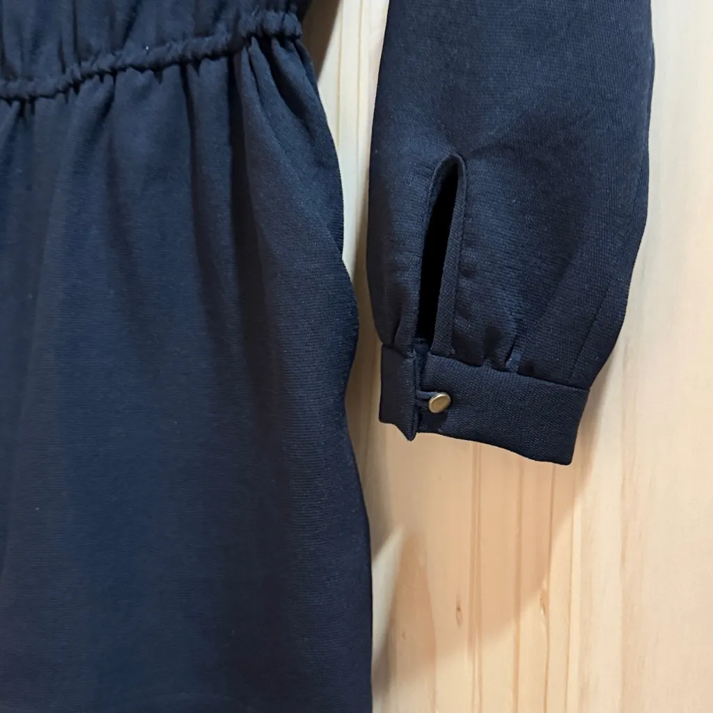 Aritzia Wilfred - Grignard Black Long Sleeve Romper - Small - Image 3