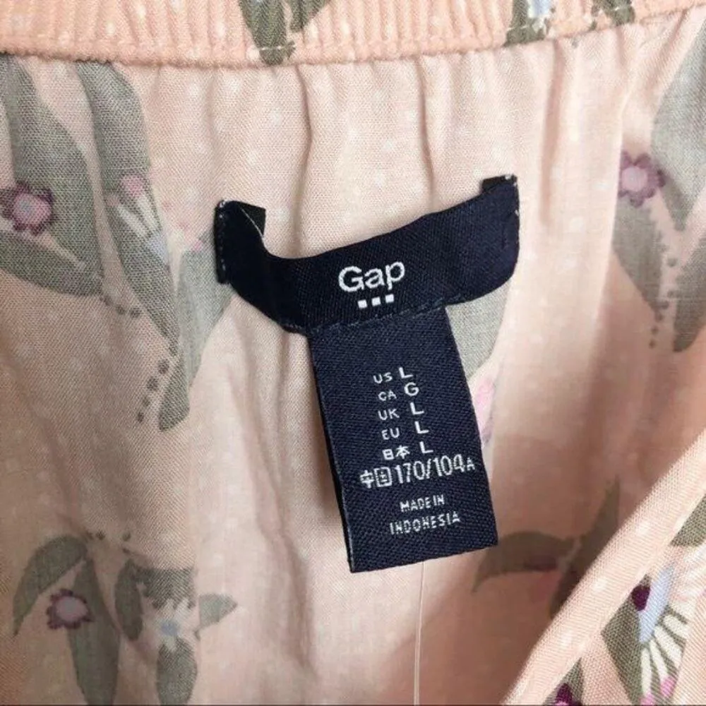 Gap Women's Pink Floral Strap Dress Sz L - Image 10