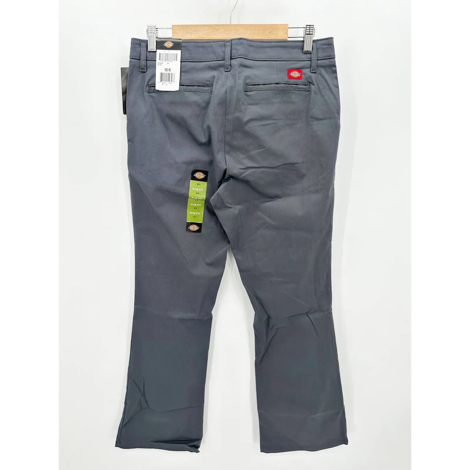 Dickies FLEX Slim Fit Charcoal Grey Bootcut Work Pants Women's Size 10  NWT - Image 2