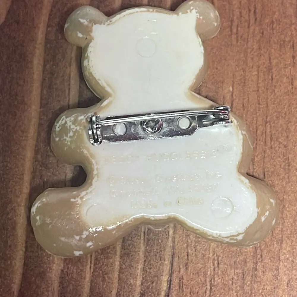 Vintage/Gibson Teddy Bear with Heart Fun Pin Vintage/Gibson - Image 2